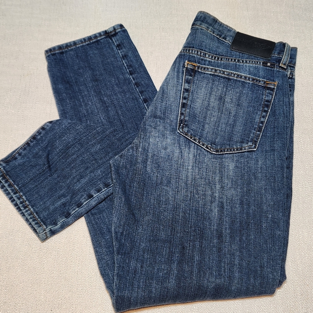 Lucky Brand Mid Rise Authentic Straight Denim Blue Los Angeles 6/28 Medium Wash